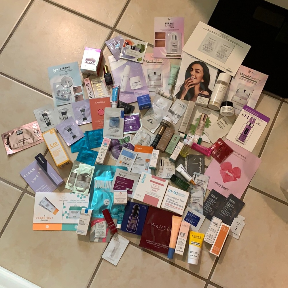 Huge lot of unused skincare samples from Sephora, Dermstore, etc. $14